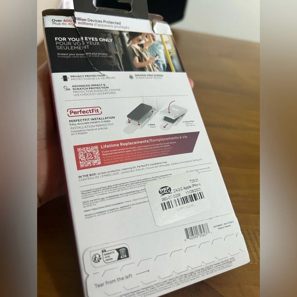 NWT Glass Elite Privacy Screen Protector for iPhone and camera protector